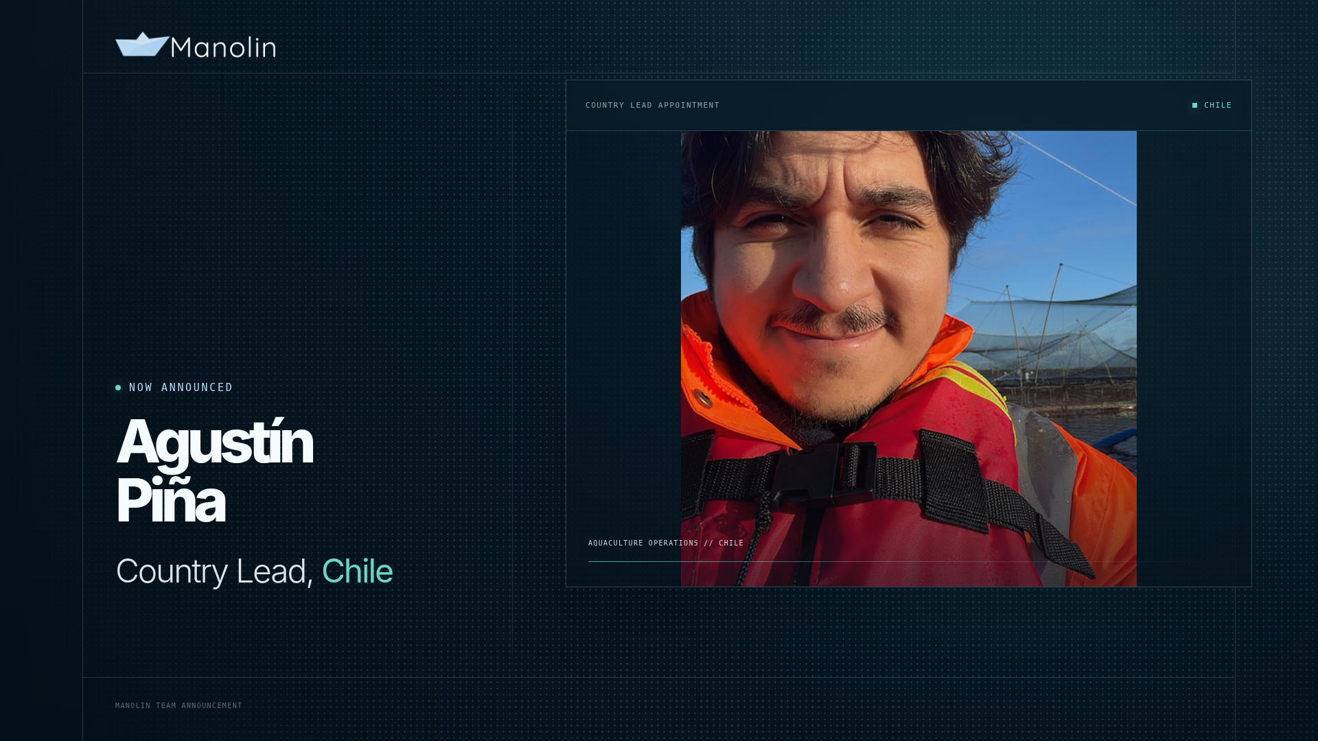 Manolin Names Agustín Piña Country Lead for Chile